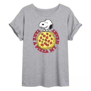 Большая футболка для детей Peanuts Snoopy "Pizza My Heart" Licensed Character