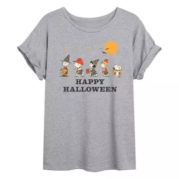 Большая футболка для подростков Peanuts Halloween Group Licensed Character, цвет Heather Gray
