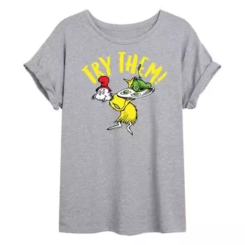 Большая футболка для юниоров Dr. Seuss "Try Them" Licensed Character