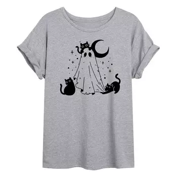 Большая футболка для юниоров Ghost and Cats Licensed Character, цвет Heather Gray