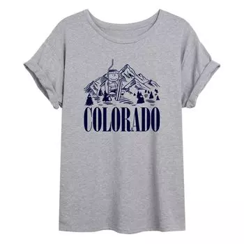 Большая футболка для юниоров Peanuts Charlie Brown Colorado Skiing Licensed Character
