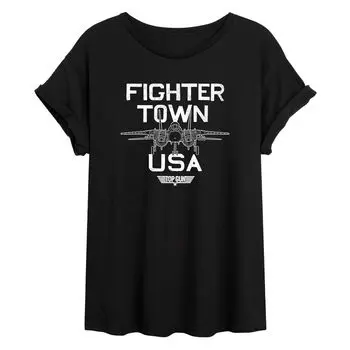 Большая футболка для юниоров Top Gun Fighter Town Licensed Character