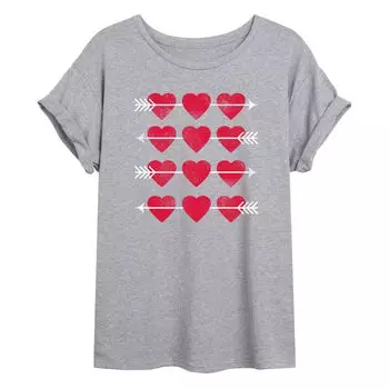 Большая футболка Hearts And Arrows для юниоров Licensed Character