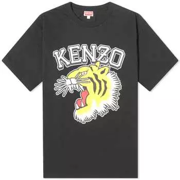 Большая футболка Kenzo Varsity Tiger, черный