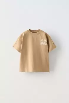 Большая футболка olita с этикеткой ZARA, хаки
