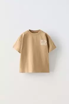 Большая футболка olita с этикеткой ZARA, хаки