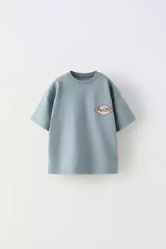 Большая футболка olita ZARA, синий