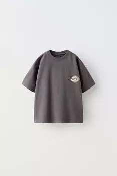 Большая футболка olita ZARA, темно-фиолетовый