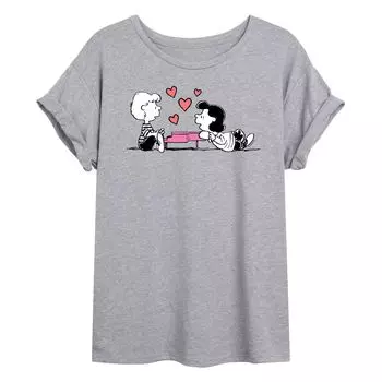Большая футболка Peanuts Schroeder and Lucy Love для юниоров Licensed Character