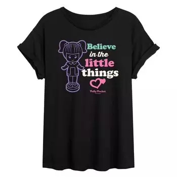 Большая футболка Polly Pocket для юниоров с надписью "Believe In The Little Things" Licensed Character