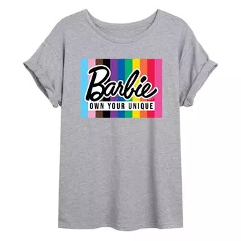 Большая футболка Pride для подростков Barbie «Own Your Unique» Licensed Character