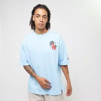 Большая футболка с цветочным рисунком MLB Los Angeles Dodgers New Era, цвет GLBWHI