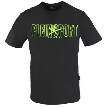 Большая футболка с ярким логотипом бренда Plein Sport, черный