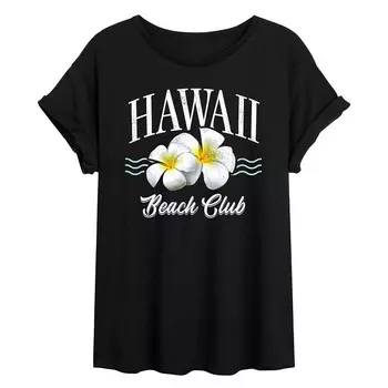 Большая футболка с рисунком для юниоров Hawaii Beach Club Licensed Character, черный