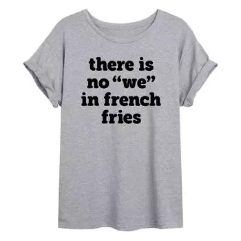 Большая футболка с рисунком для юниоров «No We In French Fries» Licensed Character