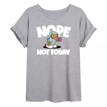 Большая футболка с рисунком Garfield для юниоров "Nope Not Today" Licensed Character, серый