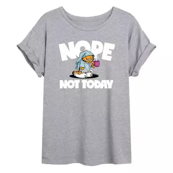 Большая футболка с рисунком Garfield для юниоров "Nope Not Today" Licensed Character