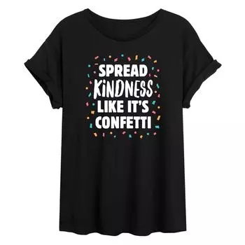 Большая футболка с рисунком Juniors' Kindness Confetti Licensed Character