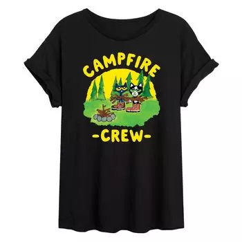 Большая футболка с рисунком кота Пита для юниоров «Campfire Crew» Licensed Character