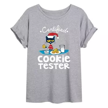 Большая футболка с рисунком кота Пита для юниоров «Cookie Tester» Licensed Character