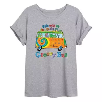 Большая футболка с рисунком кота Пита для юниоров "Groovy Bus" Licensed Character
