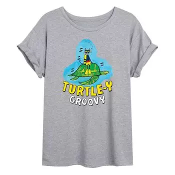 Большая футболка с рисунком кота Пита для юниоров "Turtle-Y Groovy" Licensed Character