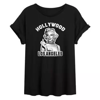 Большая футболка с рисунком Мэрилин Монро для юниоров «Hollywood LA» Licensed Character