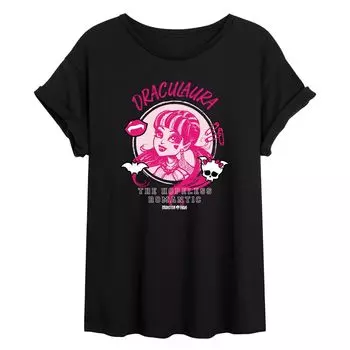 Большая футболка с рисунком Monster High Draculaura для юниоров «Романтик» Licensed Character