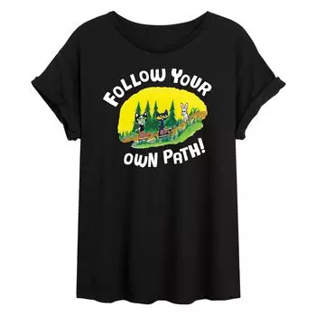 Большая футболка с рисунком Pete The Cat для юниоров "Own Path" Licensed Character