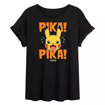 Большая футболка с рисунком Pokmon Pikachu Pika для юниоров Licensed Character