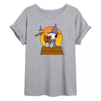 Большая футболка с рисунком Snoopy Wizard для детей Peanuts "Magic Potions" Licensed Character, серый