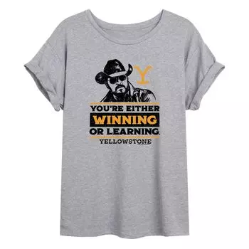 Большая футболка с рисунком «Winning Or Learning» для юниоров Yellowstone Licensed Character