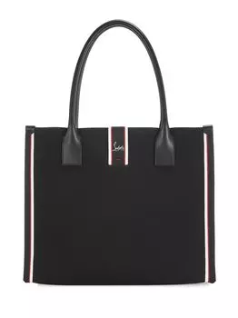 Большая Холщовая Сумка Nastroloubi Christian Louboutin, черный