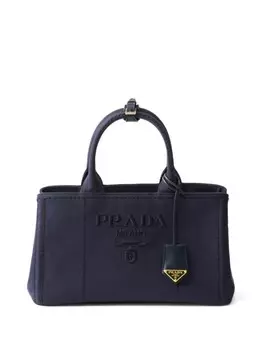Большая холщовая сумка Prada, синий