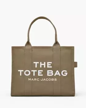 Большая холщовая сумка-тоут Marc Jacobs, цвет Slate Green