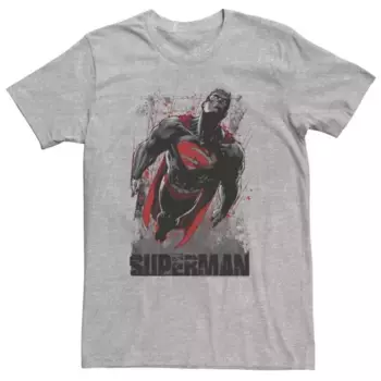 Большая и высокая футболка DC Comics Superman – защитник Земли Licensed Character, серый