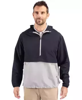 Большая и высокая куртка-анорак Cutter Buck Charter Eco Knit из переработанного материала Cutter & Buck, синий