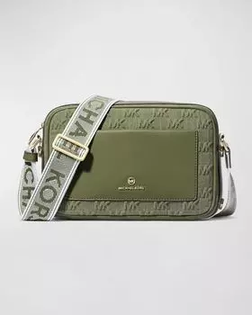 Большая карманная сумка через плечо Maeve с монограммой MICHAEL Michael Kors, цвет Smokey Oli