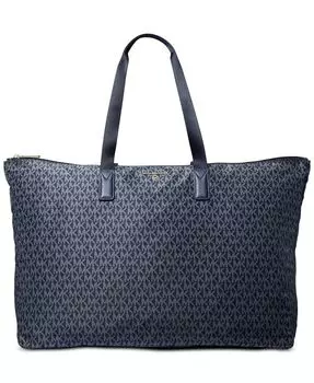 Большая компактная дорожная сумка с логотипом Jet Set Travel Michael Kors, синий