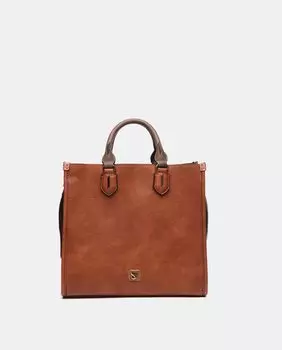 Большая коричневая сумка с несколькими ручками Abbacino, коричневый