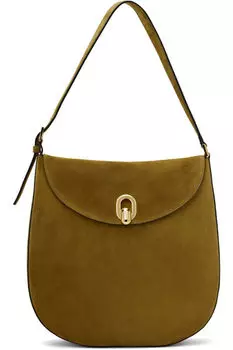 Большая коричневая сумка Tondo Hobo Savette