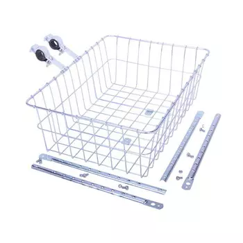 Большая корзина для Установки на Переднее Колесо WALD, серебряный