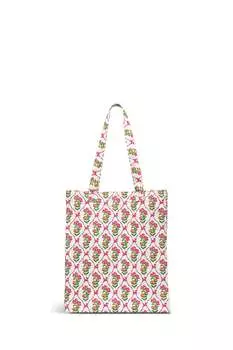 Большая корзина-корзина London с открытым верхом и цветочным принтом "карусель" Radley, белый