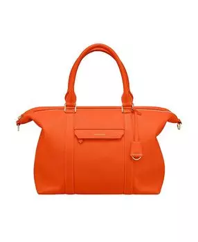 Большая кожаная дорожная сумка Weekender MAISON de SABR, оранжевый