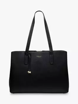 Большая кожаная рабочая сумка с открытым верхом Radley Dukes Place, черная