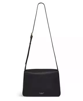 Большая кожаная сумка через плечо с клапаном Westwell Lane Radley London, черный