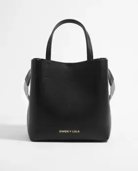 Большая кожаная сумка Chuhuahua, трансформируемая в сумку через плечо Bimba y Lola, черный