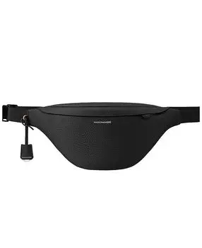 Большая кожаная сумка-слинг MAISON de SABR, черный