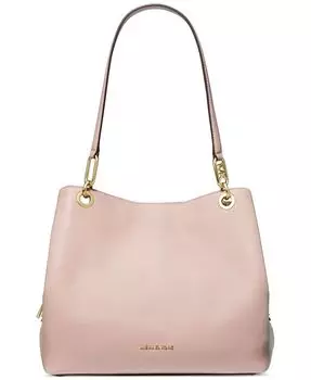Большая кожаная сумка-тоут Kensington Michael Kors, розовый