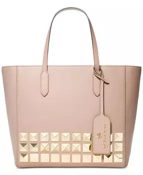 Большая кожаная сумка-тоут sinclair east west Michael Kors, розовый